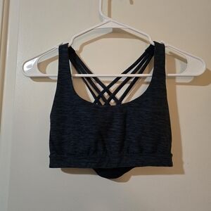 Victoria's Secret Essential Strappy Back Sports Bra - Dark Navy - XS